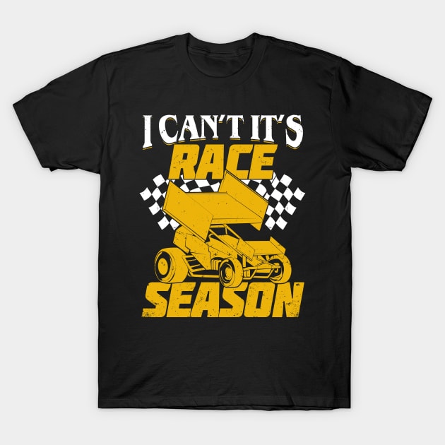 Dirt Track Racing Winged Sprint Car Driver Gift T-Shirt by Dolde08